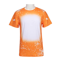 ORANGE Faux Bleach Sublimation Shirt