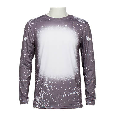 Long Sleeve FAUX BLEACH Sublimation Shirt (Variety of Colors)