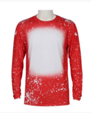 Long Sleeve FAUX BLEACH Sublimation Shirt (Variety of Colors)